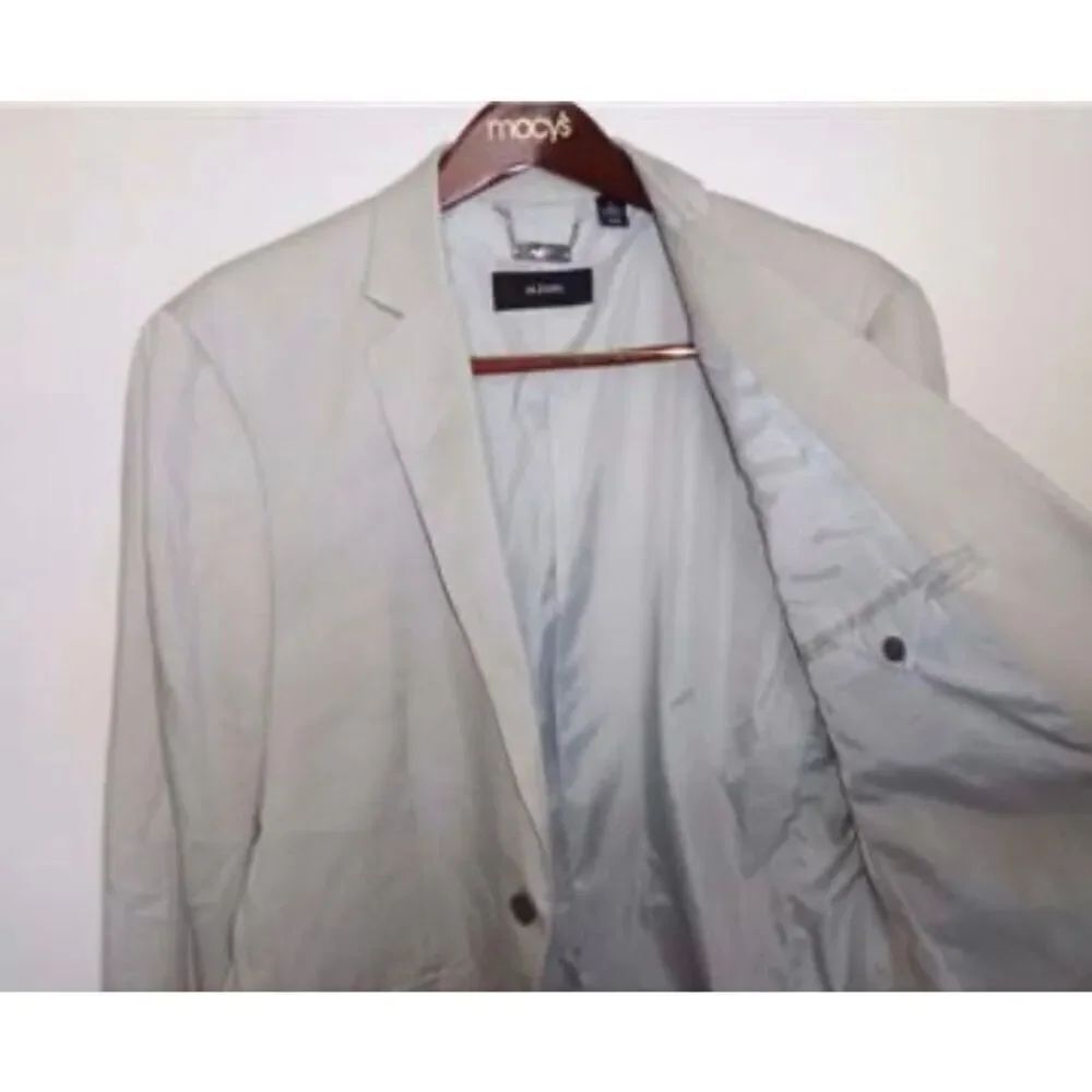 NWT Gorgeous $171.00 Retail ALFANI Grey XL Men Capsule Twill Sport Coat Jacket - Picture 13 of 16
